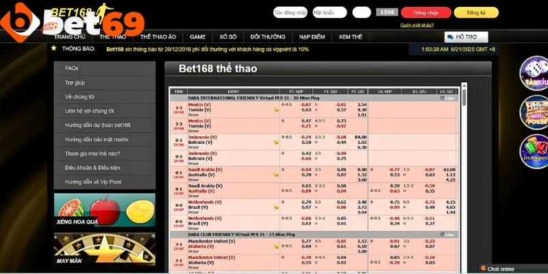 Bet69 đem đến nhiều giải đấu cá cược thể thao hấp dẫn