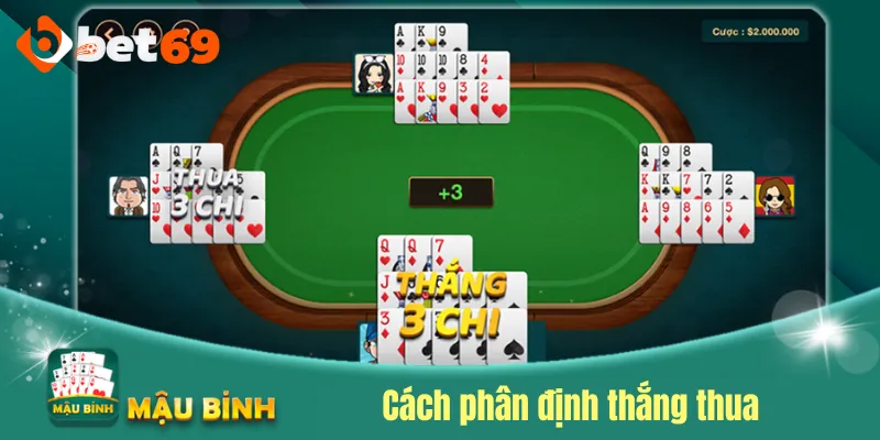 Cách phân định thắng thua khi chơi mậu binh