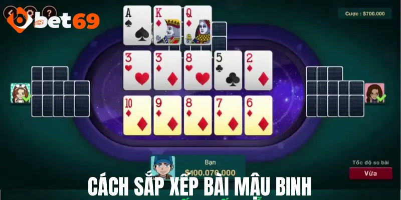 Cách sắp xếp bài mậu binh Bet69