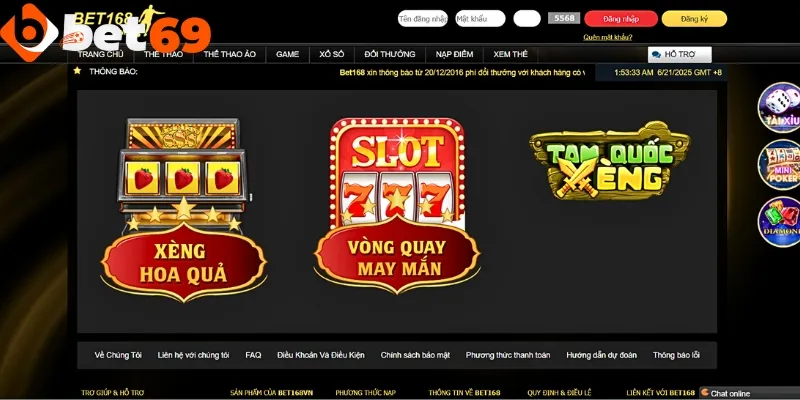 Slot game với nhiều chủ đề khác nhau cho người chơi